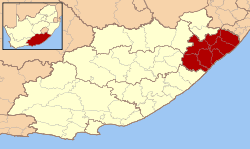 Location in the Eastern Cape