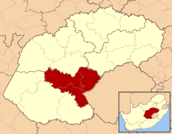 Location in the Free State