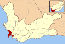 The City of Cape Town is located in the south-western corner of the Western Cape province.