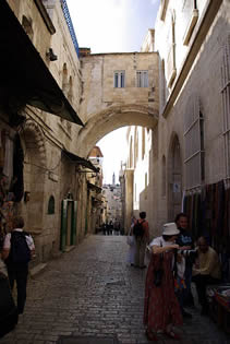 File:Jerusalem Via Dolorosa BW 6.JPG