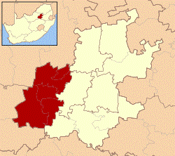 Location in Gauteng