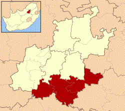 Location in Gauteng