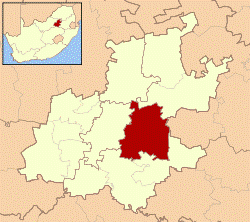 Location in Gauteng