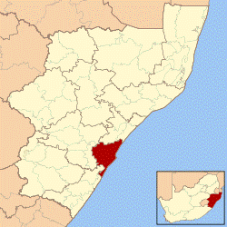 Location in KwaZulu-Natal